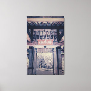 Gartentor Leinwanddruck