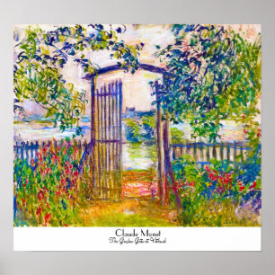 Gartentorbei Vetheuil Claude Monet Poster