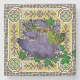 Gartentrauben Zwischen den Trellis Steinuntersetzer