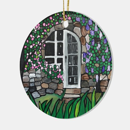 Gartentür Keramikornament (Links)