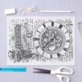 Gartenuhr Seidenpapier (Handwerk)