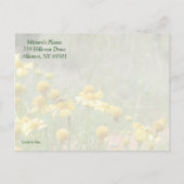 Gartenverkauf Einladungspostkarte (Rückseite)