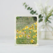 Gartenverkauf Einladungspostkarte (Stehend Vorderseite)