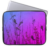 Gartenvögel Fotofilter Lila Laptopschutzhülle (Vorderseite)