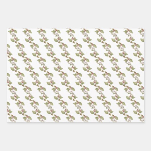 Gartenvögel in Zweigstellen und Koordinierung Geschenkpapier Set (Vorderseite 3)