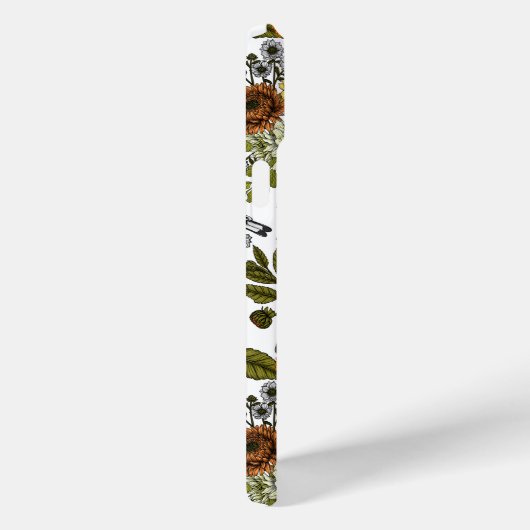 Gartenvögel und Blume 1 Case-Mate iPhone Hülle (Rückseite / Rechts)