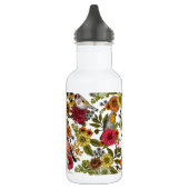 Gartenvögel und Blume 1 Edelstahlflasche (Links)