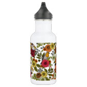 Gartenvögel und Blume 1 Edelstahlflasche (Rechts)