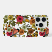 Gartenvögel und Blume 1 iPhone Hülle (Rückseite (Horizontal))