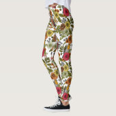 Gartenvögel und Blume 1 Leggings (Links)