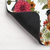 Gartenvögel und Blume 1 Mousepad (Ecke)