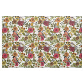Gartenvögel und Blume 1 Stoff (Yard (91,4 cm))