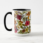 Gartenvögel und Blume 1 Tasse (Links)