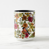 Gartenvögel und Blume 1 Tasse (Zentrum)