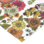 Gartenvögel und Blume 1 Tischdecke (Schrägansicht)