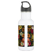 Gartenvögel und Blume 2 Edelstahlflasche (Rückseite)