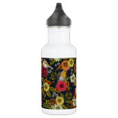 Gartenvögel und Blume 2 Edelstahlflasche (Rechts)