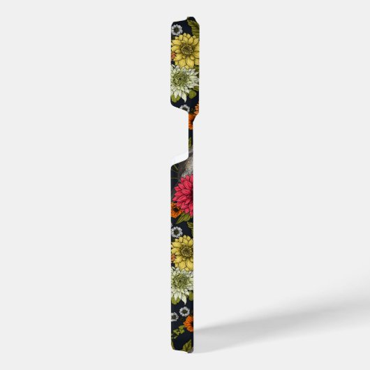 Gartenvögel und Blume 2 iPhone Hülle (Rechte Seite)