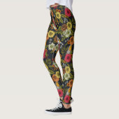 Gartenvögel und Blume 2 Leggings (Links)