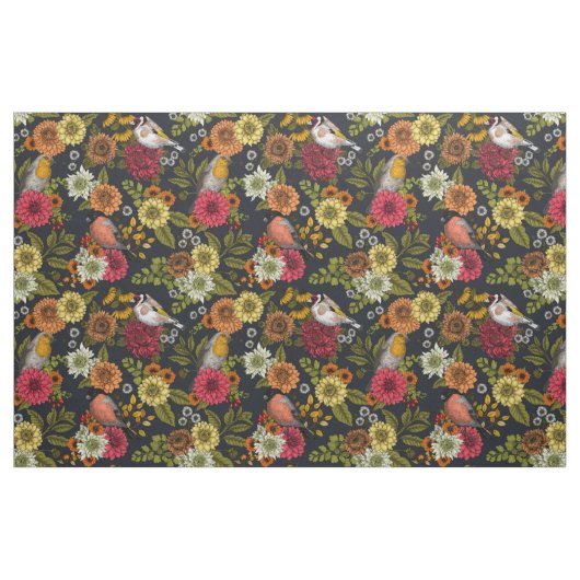Gartenvögel und Blume 2 Stoff (Fat Quarter (45,7 x 55,9 cm))