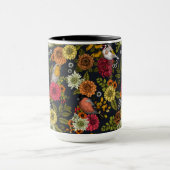 Gartenvögel und Blume 2 Tasse (Zentrum)