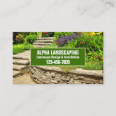 Gartenwächter Landschaftsdecker Landscaping Visitenkarte (Vorderseite)