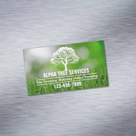 Gartenwächter Landschaftsschutz - Arborist Tree Se Magnetische Visitenkarte (Beispiel)