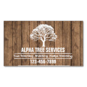 Gartenwächter Landschaftsschutz - Arborist Tree Se Magnetische Visitenkarte (Vorderseite)