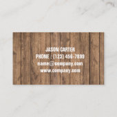 Gartenwächter Landschaftsschutz - Arborist Tree Se Visitenkarte (Rückseite)