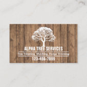 Gartenwächter Landschaftsschutz - Arborist Tree Se Visitenkarte (Vorderseite)