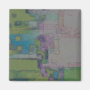 Gartenwand, geometrisch Abstrakt Magnet