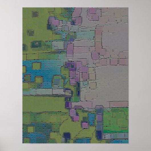 Gartenwand, geometrisch Abstrakt Poster (Vorne)