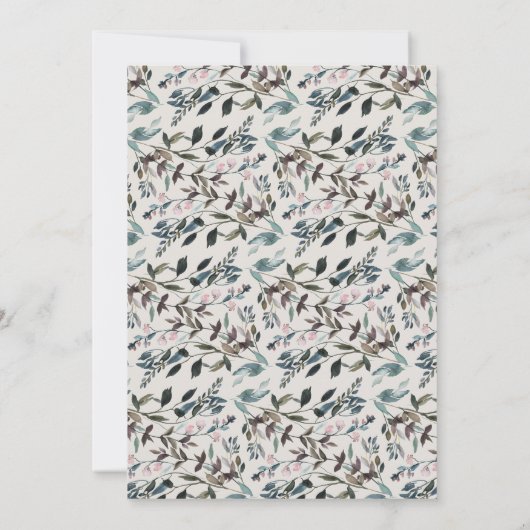 GartenWappen | Eggshell | Einladung zur Hochzeit (Rückseite)