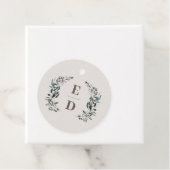 GartenWappen | Eggshell | Hochzeitsmonogramm Geschenkanhänger (Beispiel)