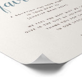 GartenWappen | Eggshell | Hochzeitsspenden - Wohlt Poster (Ecke)