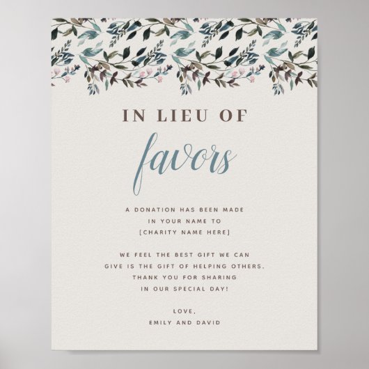 GartenWappen | Eggshell | Hochzeitsspenden - Wohlt Poster (Vorne)