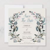 GartenWappen | Eggshell | Hochzeitstag speichern Magneteinladung (Vorderseite)