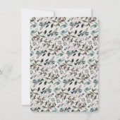 GartenWappen | Eggshell | Hochzeitstag speichern Save The Date (Rückseite)