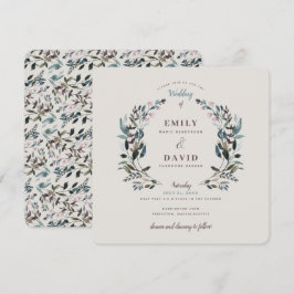 GartenWappen | Eggshell | Square Wedding Einladung