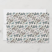 GartenWappen | Eighshell Floral Wedding Einladung (Rückseite)