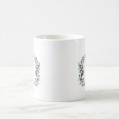GartenWappen | Floral Wedding Monogram Kaffeetasse (Mittel)