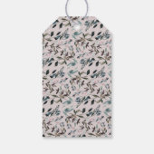 GartenWappen | Mauve Floral Wedding Vielen Dank Geschenkanhänger (Rückseite)