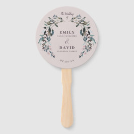 GartenWappen | Mauve Lila Wedding Party Programm Fächer