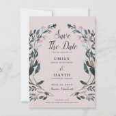 GartenWappen | Mauve Lila Wedding Save the Date (Vorderseite)