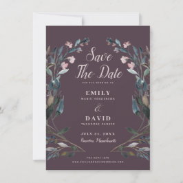 GartenWappen | Mauve Lila Wedding Save the Date