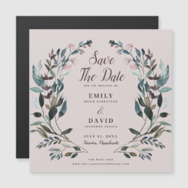 GartenWappen | Mauve Lila Wedding Save the Date Magneteinladung