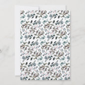 GartenWappen | Rustikale Hochzeitseinladung Einladung (Rückseite)