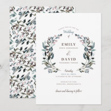 GartenWappen | weiß | Einladung zur Hochzeit