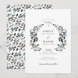 GartenWappen | weiß | Einladung zur Hochzeit