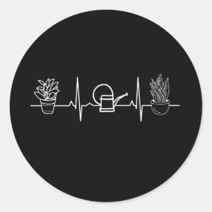 Gartenwasser kann heartbeat runder aufkleber
